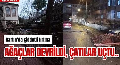 Bartın’da şiddetli fırtına
