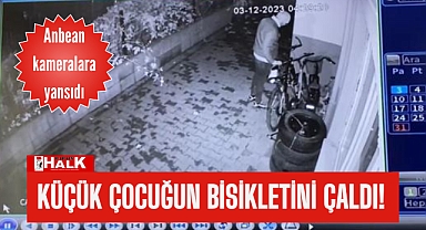 Küçük çocuğun bisikletini çaldı!
