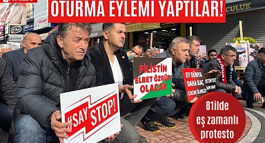 Oturma eylemi yaptılar!