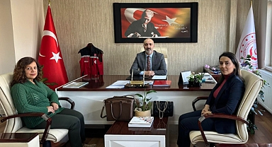 Yeni müdüre ziyaret