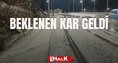 Beklenen kar geldi