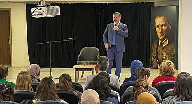 Kaymakam, söyleşiye katıldı