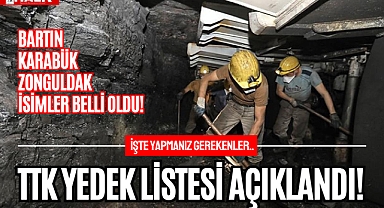 TTK Yedek Listesi Açıklandı!