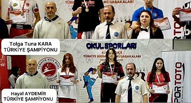2 Bartınlı sporcu Kick Boks’da Türkiye şampiyonu oldu