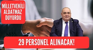 29 Kişi İstihdam Edilecek