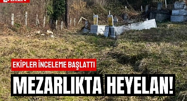 Mezarlıkta Heyelan!