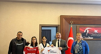 Sporcular Kaymakam Perçi'yi ziyaret etti