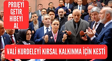 Vali Kurdeleyi Kırsal Kalkınma İçin Kesti