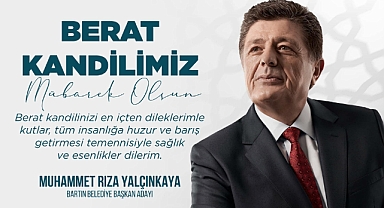 Yalçınkaya'dan Kandil Mesajı