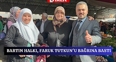 Bartın halkı Faruk Tutkun'u bağrına bastı