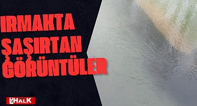 Bartın Irmağında Şaşırtan Görüntüler