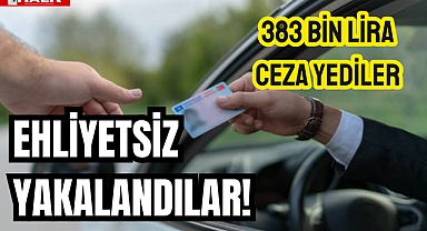 EHLİYETSİZ YAKALANDILAR!