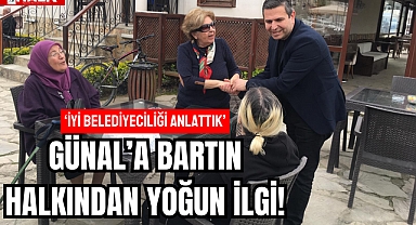 Günal'a Bartın Halkından Yoğun İlgi
