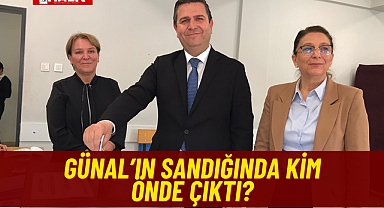 Günal'ın sandığında kim önde çıktı?