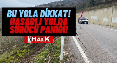 Hasarlı Yolda Sürücü Paniği!