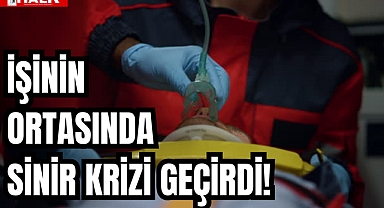 İşinin Ortasında Sinir Krizi Geçirdi!