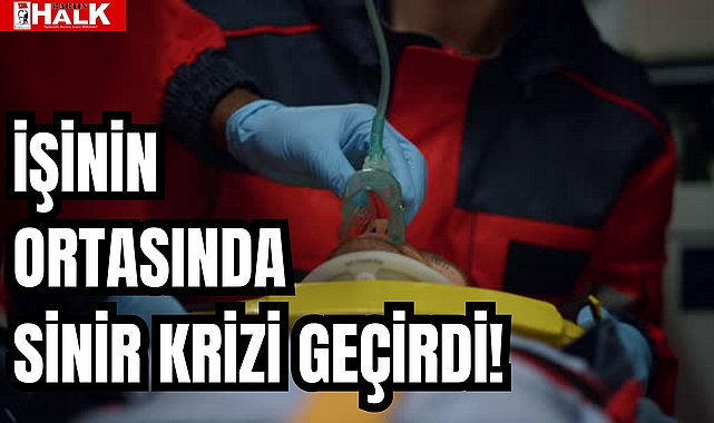 İşinin Ortasında Sinir Krizi Geçirdi!