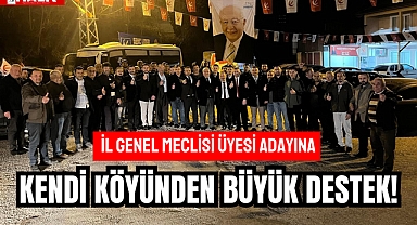 Kendi Köyünden Büyük Destek!