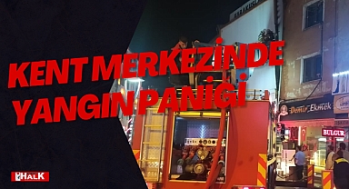 Kent merkezinde yangın paniği