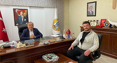 Muhtardan Başkana Hayırlı Olsun Ziyareti