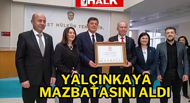 Yalçınkaya Mazbatasını Aldı