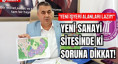 YENİ SANAYİ SİTESİNDE Kİ SORUNA DİKKAT!