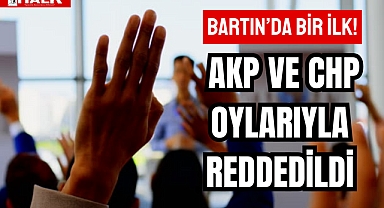 AKP VE CHP OYLARIYLA REDDEDİLDİ
