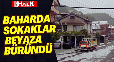 Baharda Sokaklar Beyaza Büründü