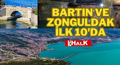 Bartın ve Zonguldak İlk 10'da