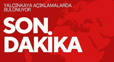 Başkan Yalçınkaya açıklamalarda bulunuyor