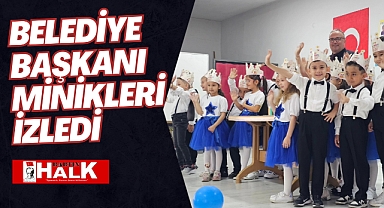Belediye Başkanı Minikleri İzledi