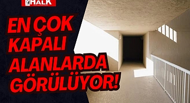 EN ÇOK KAPALI ALANLARDA GÖRÜLÜYOR