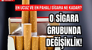 O SİGARA GRUBUNDA DEĞİŞİKLİK!