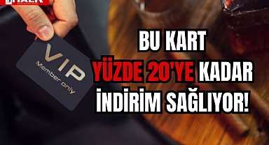 YÜZDE 20'YE KADAR İNDİRİM!