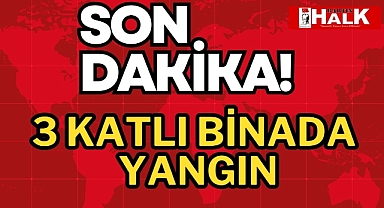 3 katlı binada yangın