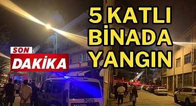 5 katlı binada yangın