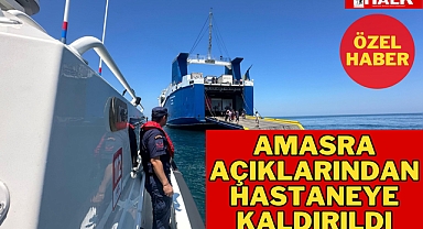 Amasra Açıklarından Hastaneye Kaldırıldı