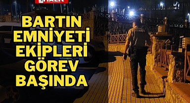 Bartın Emniyeti Ekipleri Görev Başında