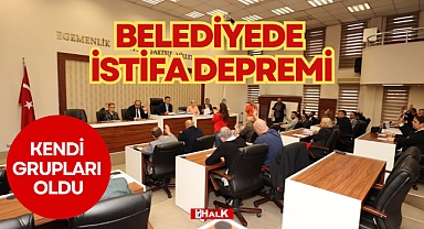 BELEDİYEDE İSTİFA DEPREMİ