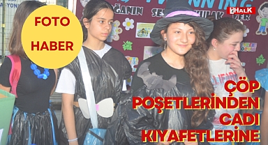 ÇÖP POŞETLERİNDEN CADI KIYAFETİNE