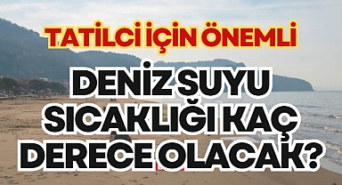 DENİZ SUYU KAÇ DERECE OLACAK?