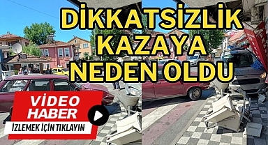 Dikkatsizlik kazaya neden oldu