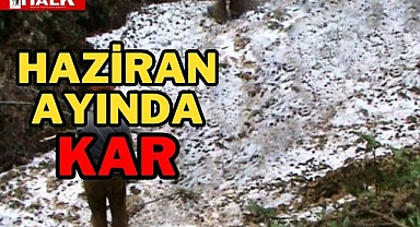 Haziran ayında kar