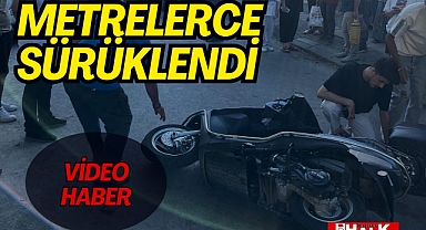 Metrelerce sürüklendi