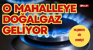 O mahalleye doğalgaz geliyor
