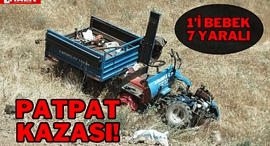 Patpat Kazası: 1'i Bebek 7 Yaralı!