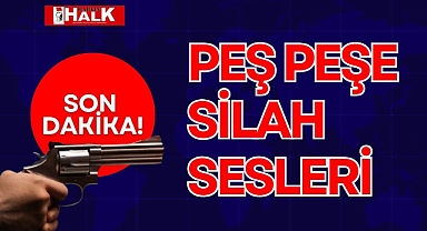 Peş peşe silah sesleri