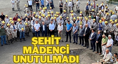 Şehit madenciyi unutmadılar