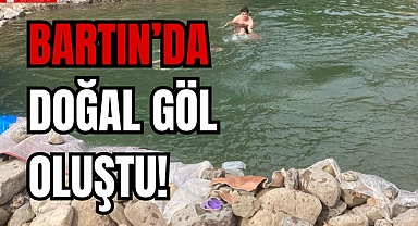 DOĞAL GÖL OLUŞTU!