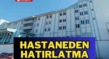 HASTANEDEN HATIRLATMA